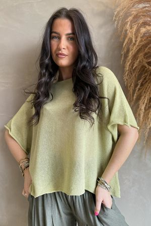 Conrad Box Cotton Knit Matcha /22=